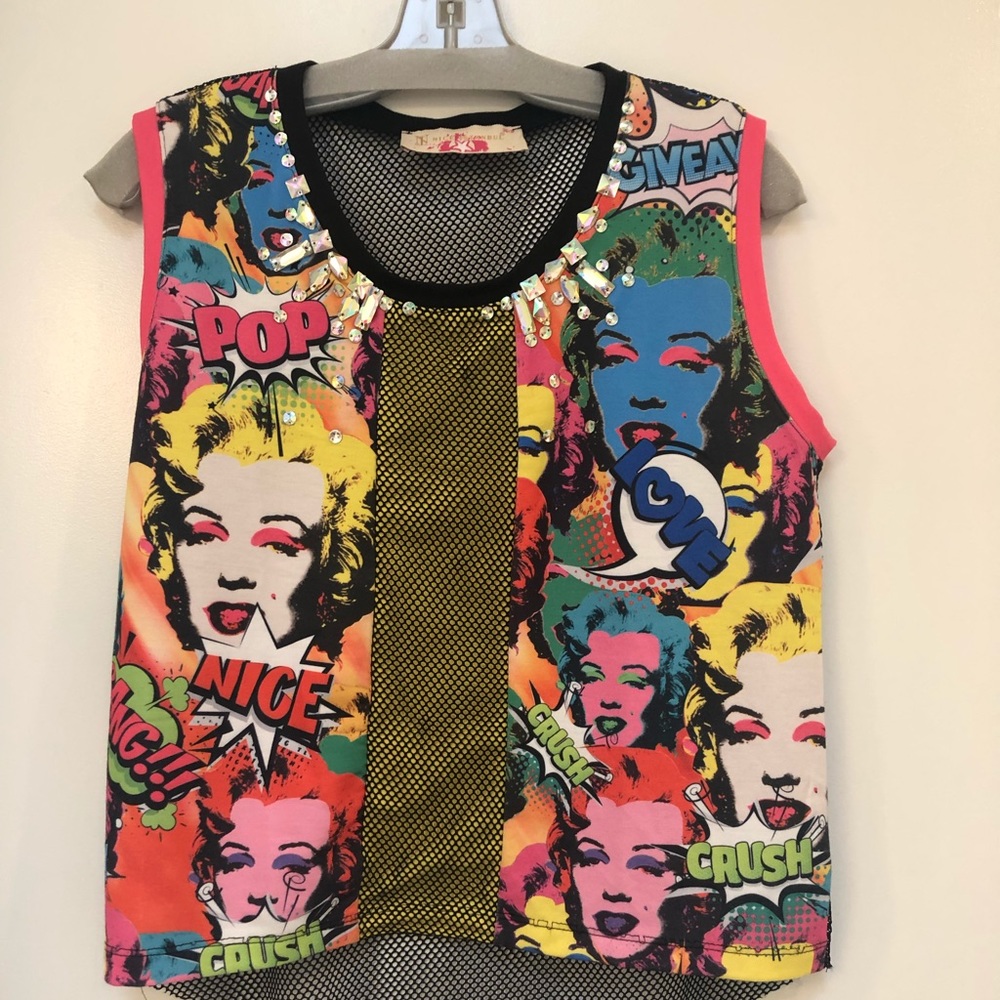 80’s fishnet tank top